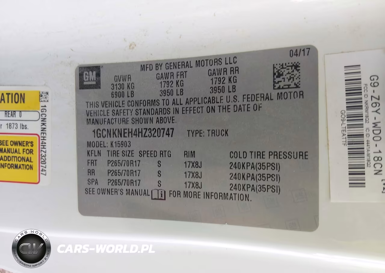 2017 Chevrolet Silverado 1500 Work Truck VIN:1GCNKNEH4HZ320747 - 9