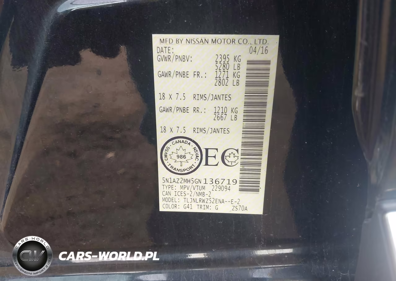 2016 Nissan Murano Platinum-S-Sl-Sv VIN:5N1AZ2MH5GN136719 - 9
