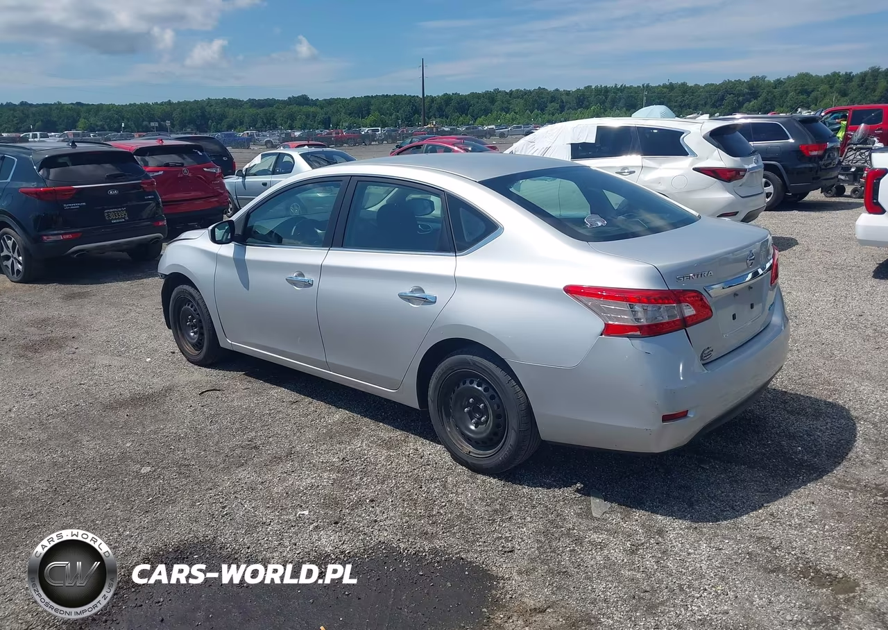 2014 Nissan Sentra Fe+ S-Fe+ Sv-S-Sl-Sr-Sv VIN:3N1AB7AP9EL687124 - 3