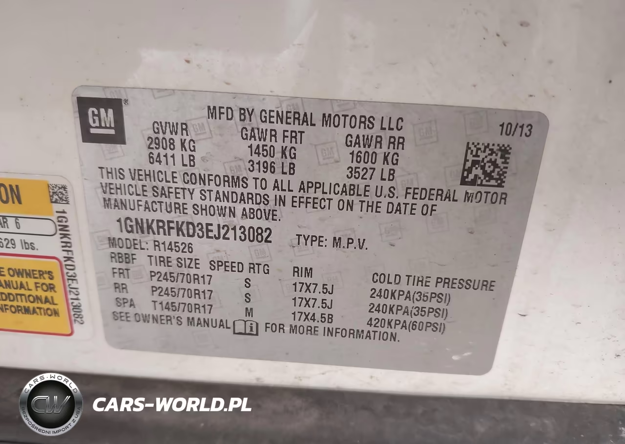 2014 Chevrolet Traverse Ls VIN:1GNKRFKD3EJ213082 - 9