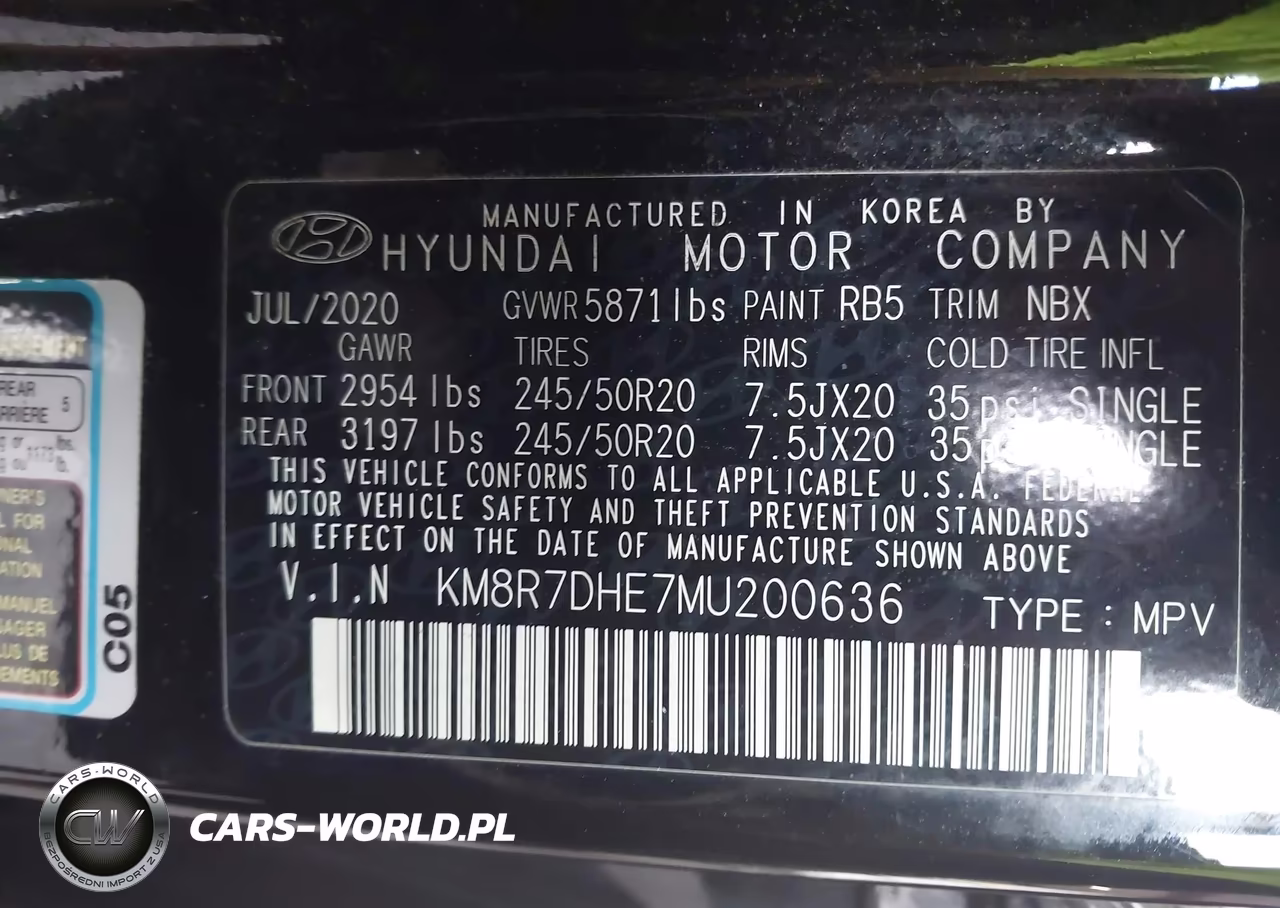 2021 Hyundai Palisade Calligraphy VIN:KM8R7DHE7MU200636 - 9
