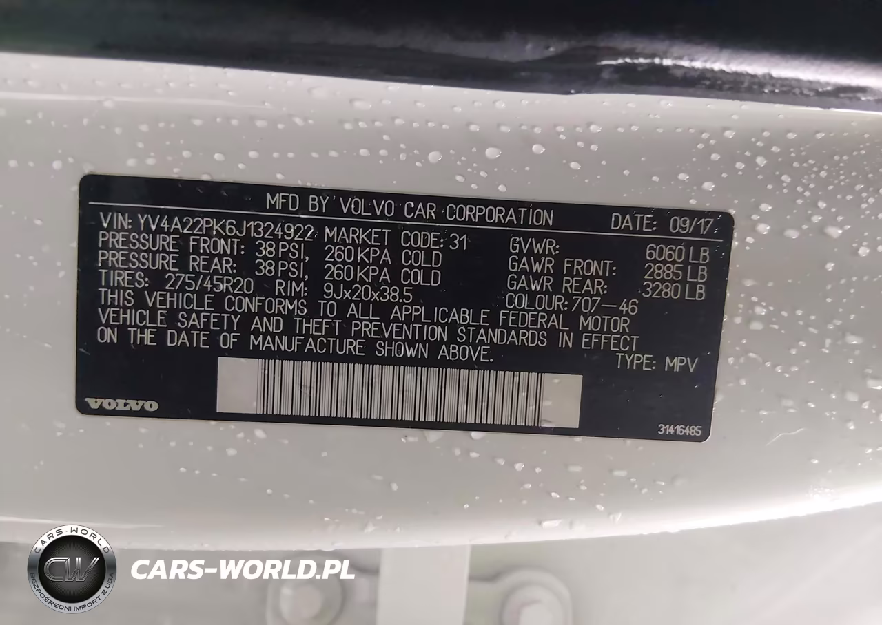 2018 Volvo Xc90 T6 Momentum VIN:YV4A22PK6J1324922 - 9