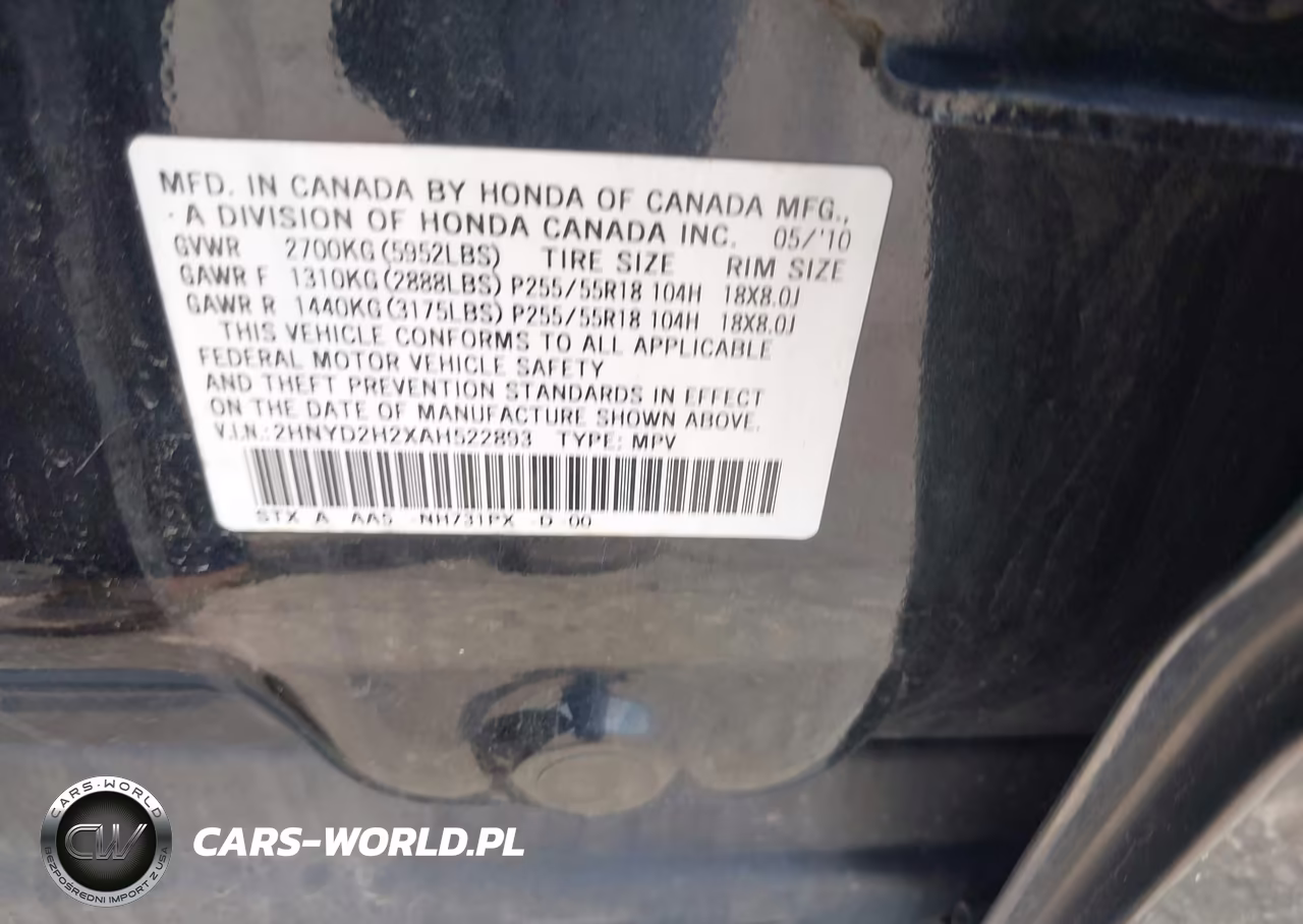 2010 Acura Mdx VIN:2HNYD2H2XAH522893 - 9