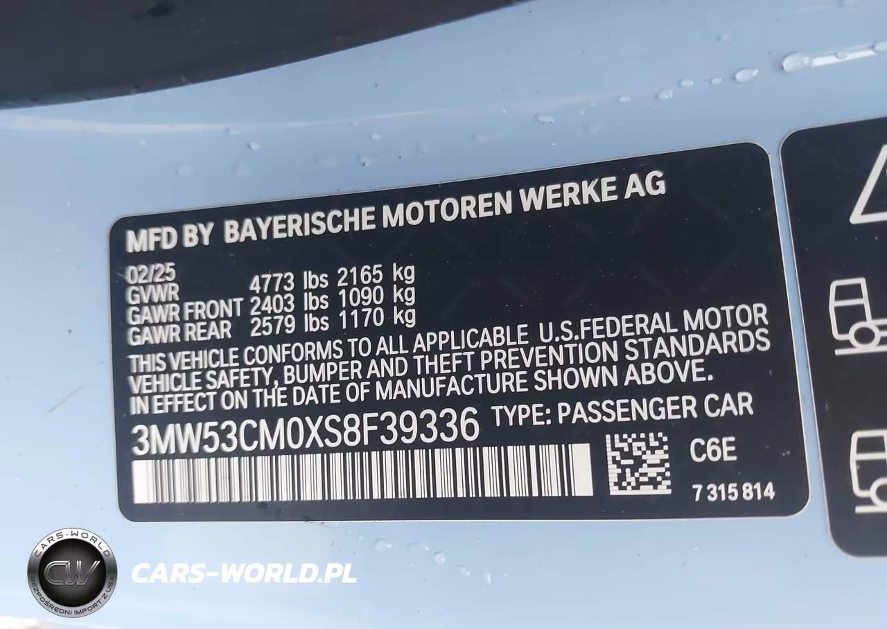 2025 BMW M240 I xDrive VIN:3MW53CM0XS8F39336 - 9