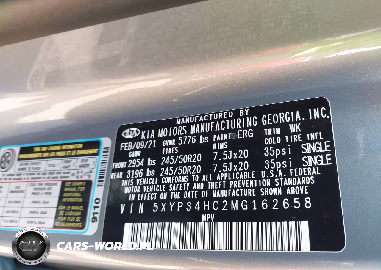 2021 Kia Telluride Ex VIN:5XYP34HC2MG162658 - 9