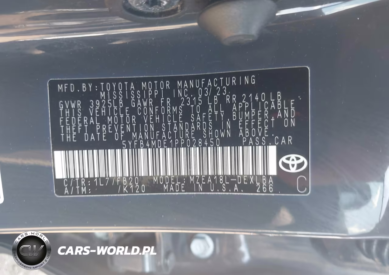 2023 Toyota Corolla Le VIN:5YFB4MDE1PP028450 - 9