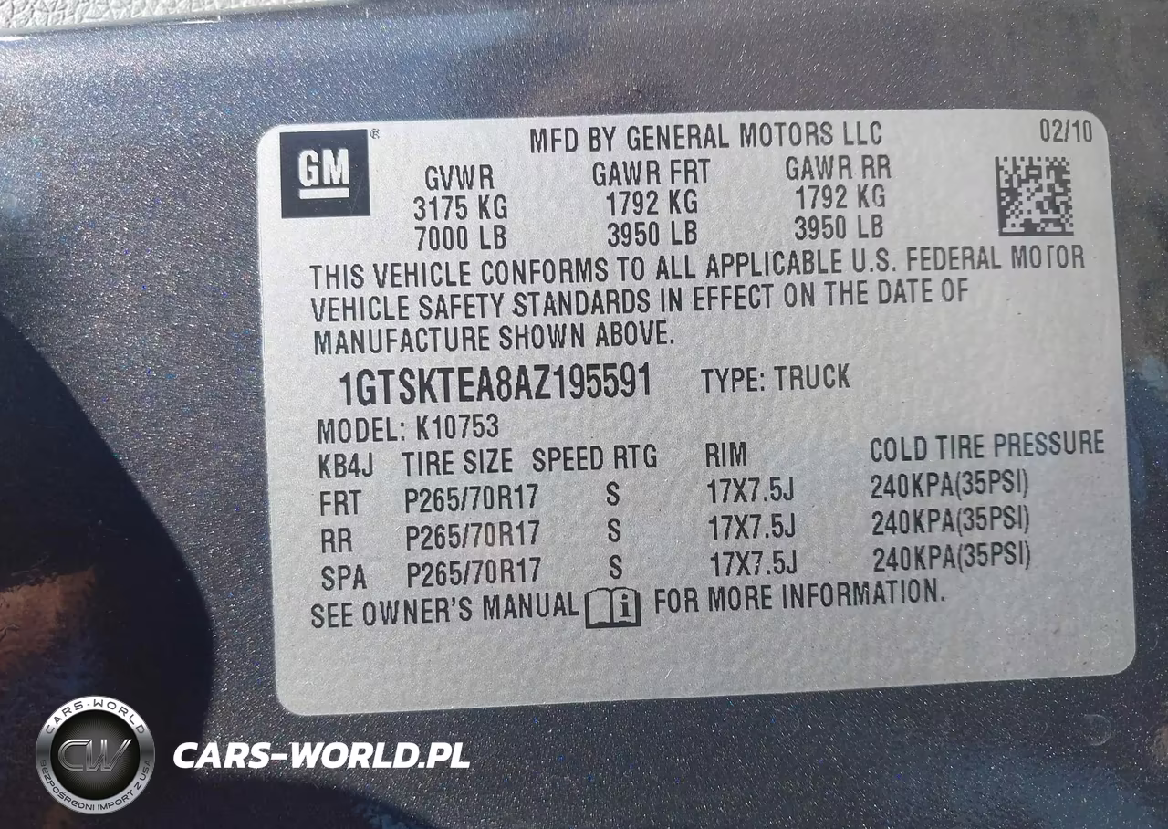 2010 GMC Sierra 1500 Work Truck VIN:1GTSKTEA8AZ195591 - 9