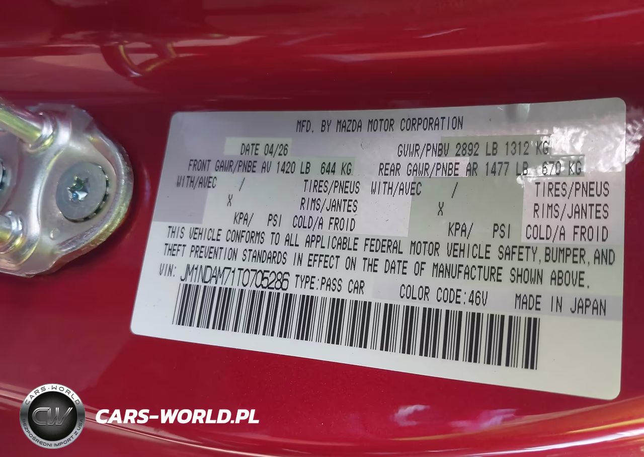2026 Mazda Mx-5 Miata Rf Grand Touring VIN:JM1NDAM71T0705286 - 9
