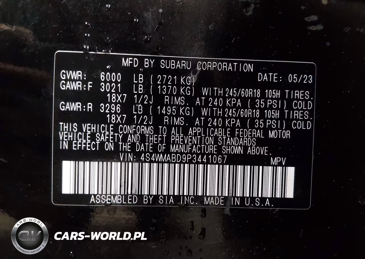 2023 Subaru Ascent Premium 8-Passenger VIN:4S4WMABD9P3441067 - 9
