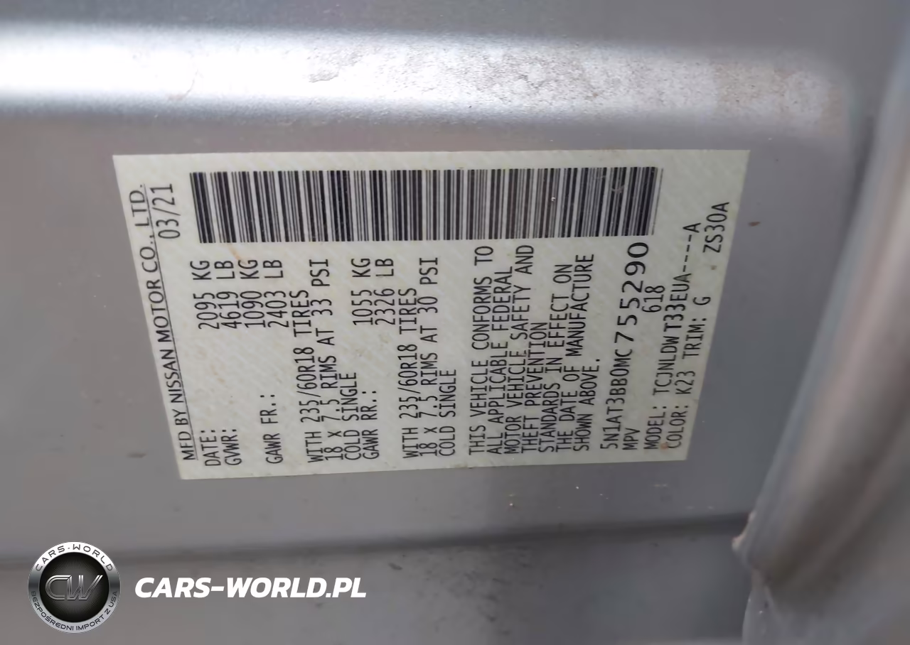 2021 Nissan Rogue Sv Intelligent Awd VIN:5N1AT3BB0MC755290 - 9