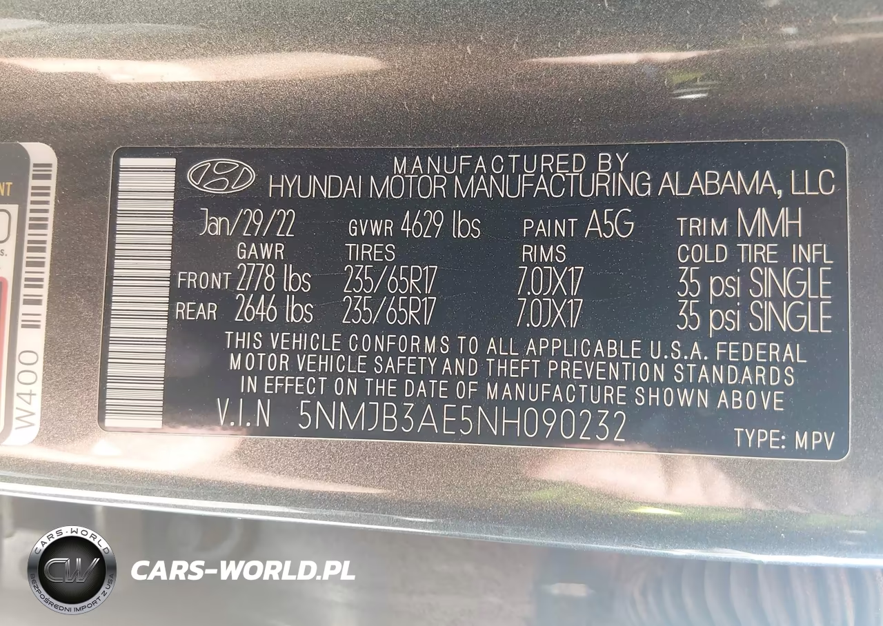 2022 Hyundai Tucson Sel VIN:5NMJB3AE5NH090232 - 9