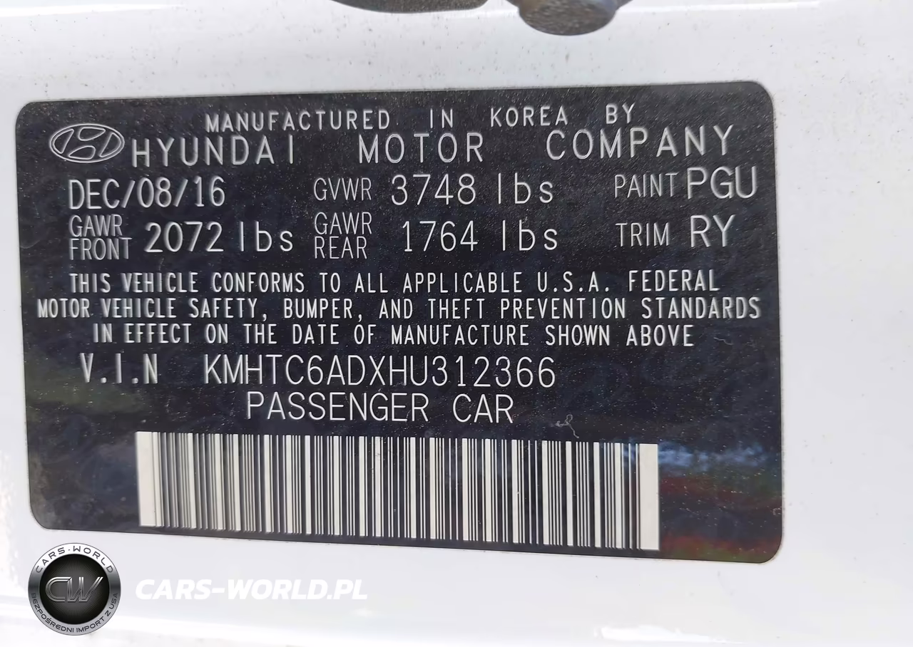 2017 Hyundai Veloster Value Edition VIN:KMHTC6ADXHU312366 - 9