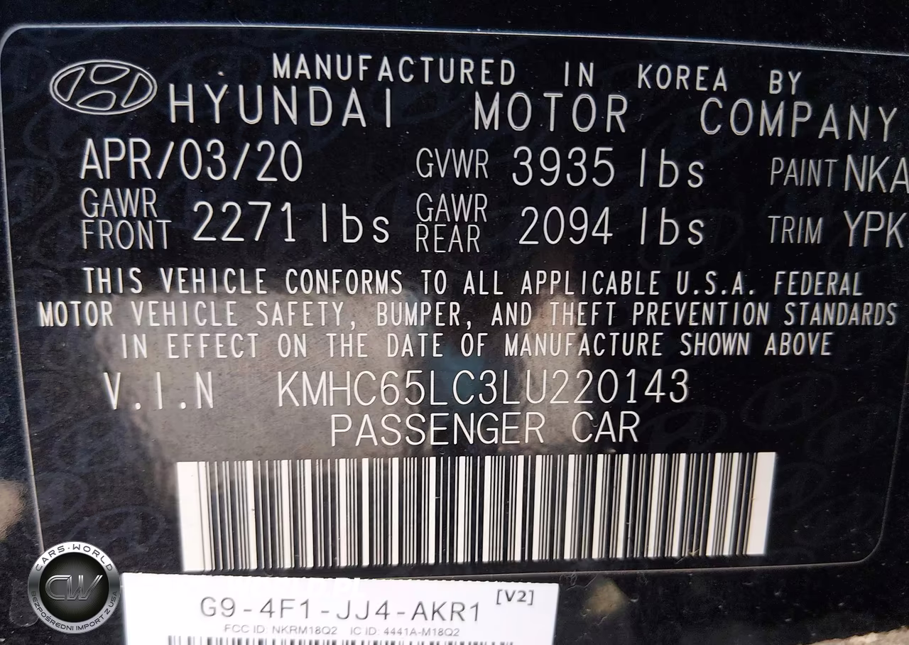 2020 Hyundai Ioniq Hybrid Blue VIN:KMHC65LC3LU220143 - 9