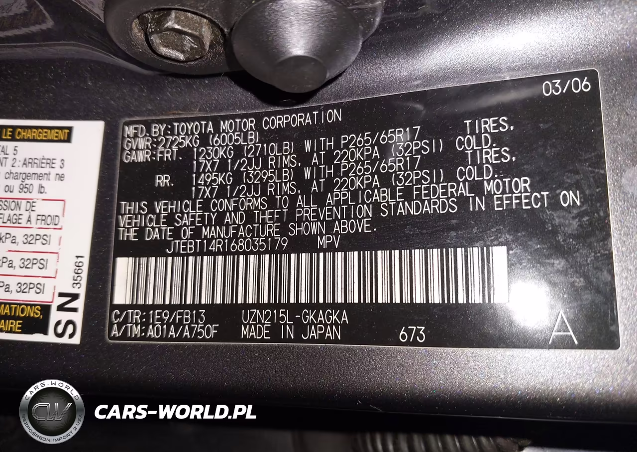 2006 Toyota 4Runner Sr5 Sport V8 VIN:JTEBT14R168035179 - 9