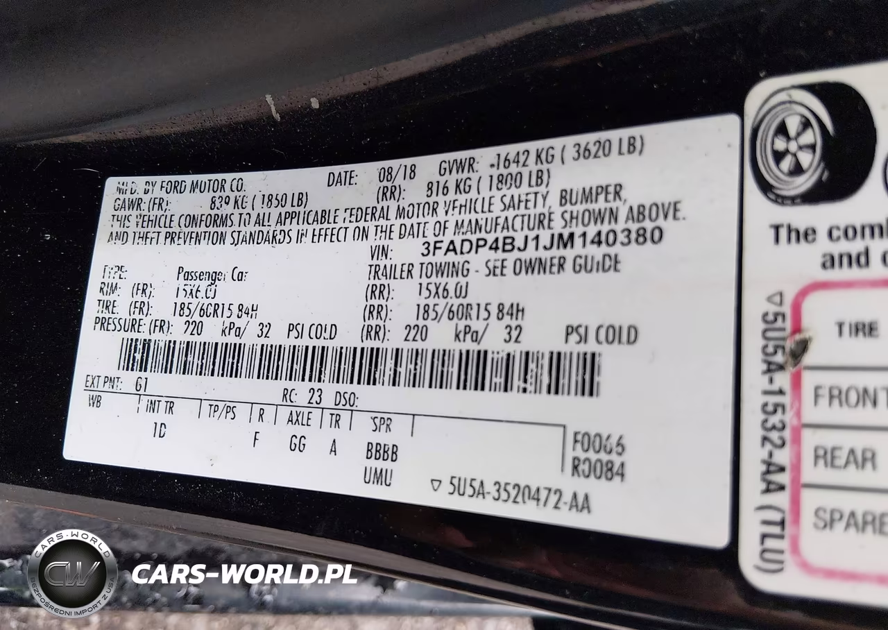 2018 Ford Fiesta Se VIN:3FADP4BJ1JM140380 - 9
