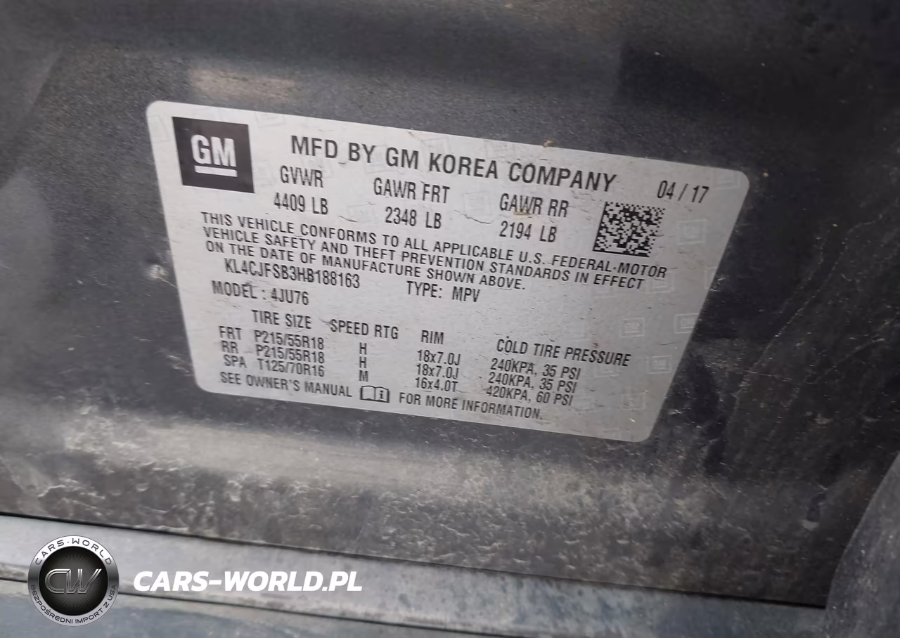 2017 Buick Encore Preferred Ii VIN:KL4CJFSB3HB188163 - 6