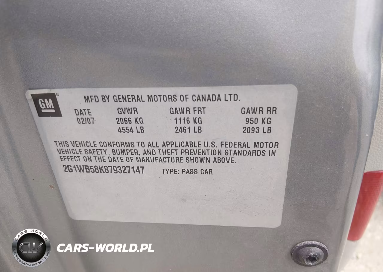 2007 Chevrolet Impala Ls VIN:2G1WB58K879327147 - 9