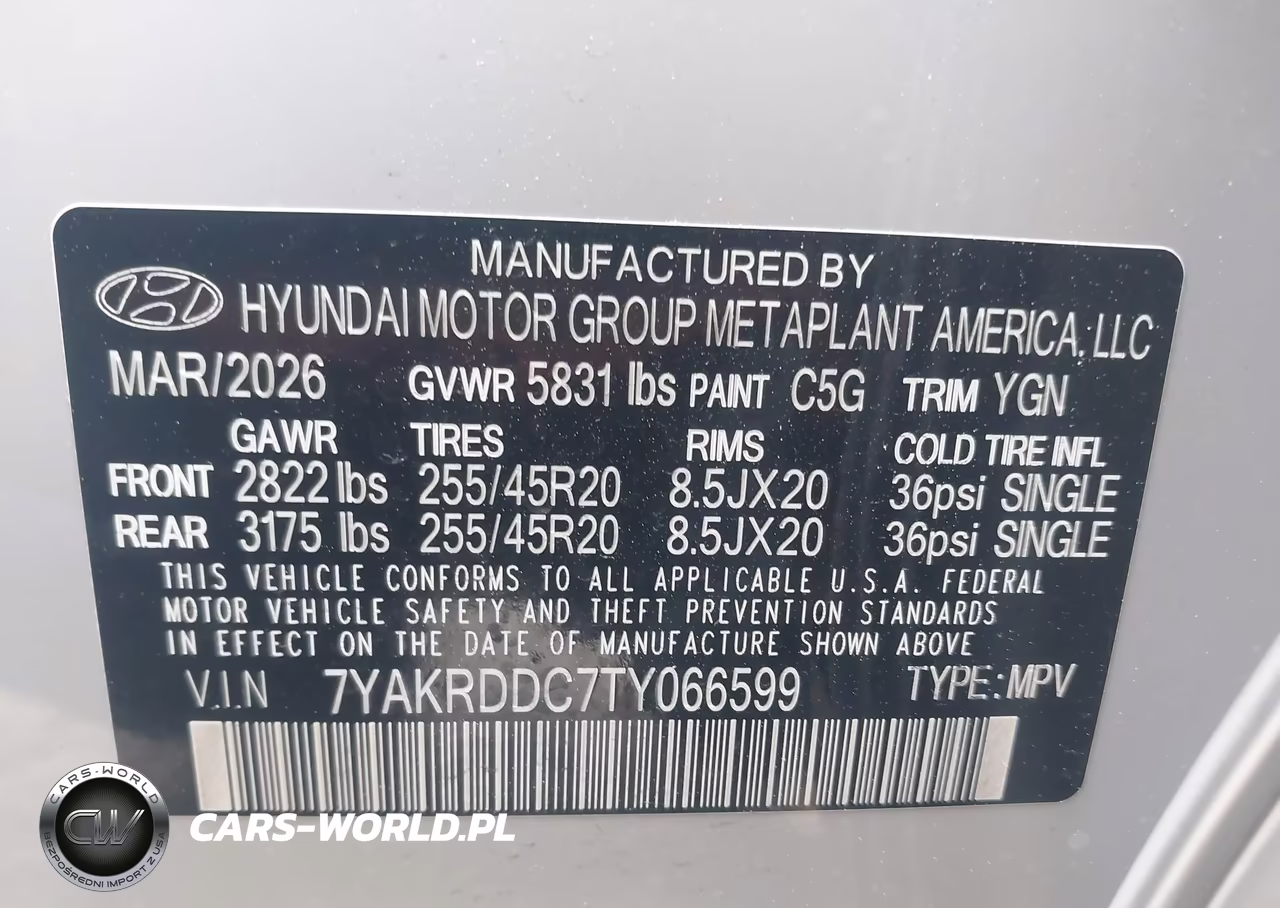 2026 Hyundai Ioniq 5 Limited VIN:7YAKRDDC7TY066599 - 9