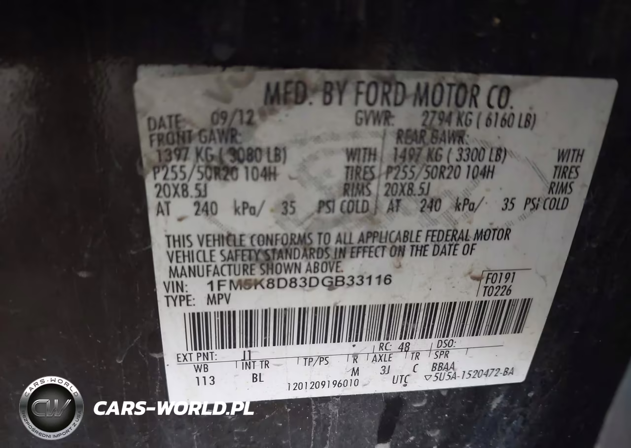 2013 Ford Explorer Xlt VIN:1FM5K8D83DGB33116 - 9