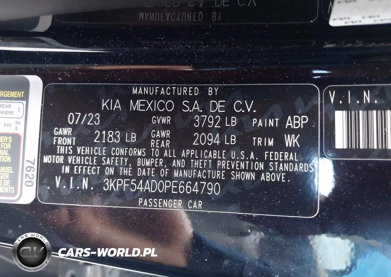 2023 Kia Forte Gt-Line VIN:3KPF54AD0PE664790 - 9