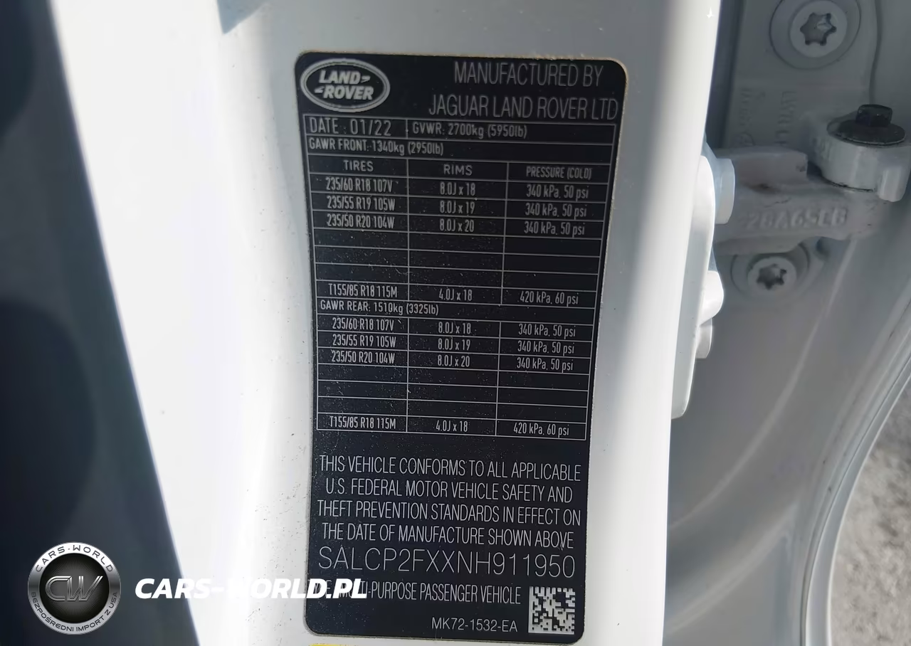 2022 Land Rover Discovery Sport Se VIN:SALCP2FXXNH911950 - 9
