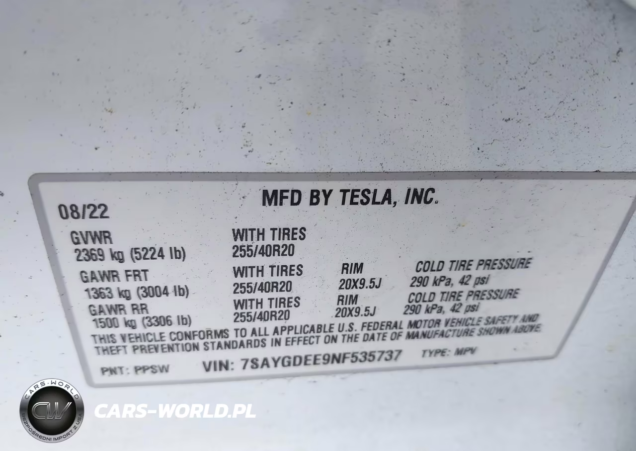 2022 Tesla Model Y Long Range Dual Motor All-Wheel Drive VIN:7SAYGDEE9NF535737 - 9