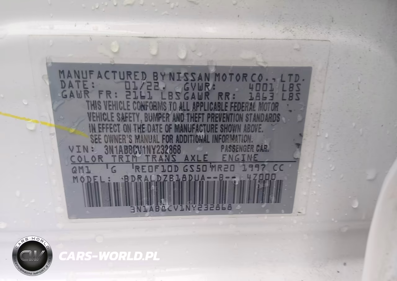 2022 Nissan Sentra Sv Xtronic Cvt VIN:3N1AB8CV1NY232868 - 9