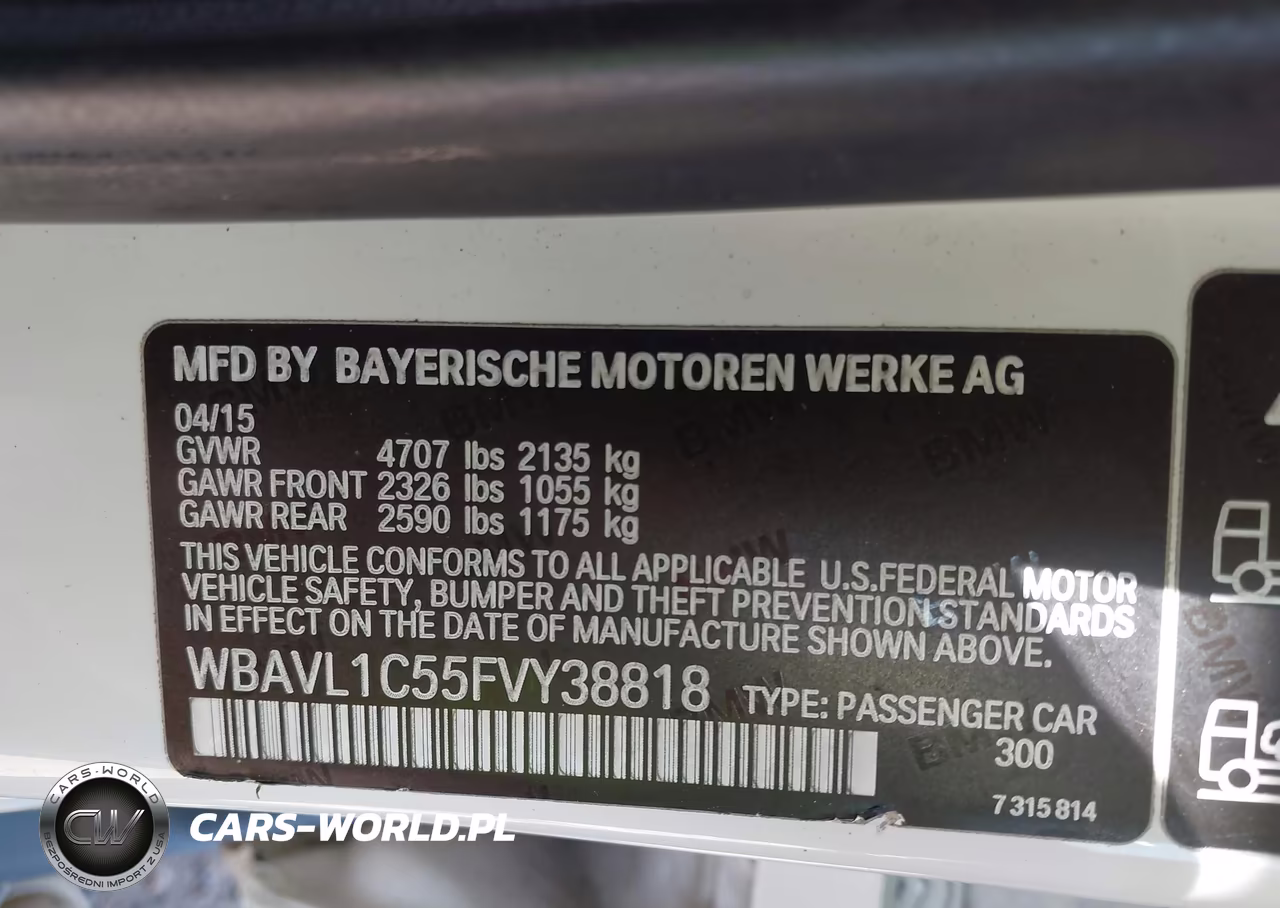 2015 BMW X1 xDrive28I VIN:WBAVL1C55FVY38818 - 9