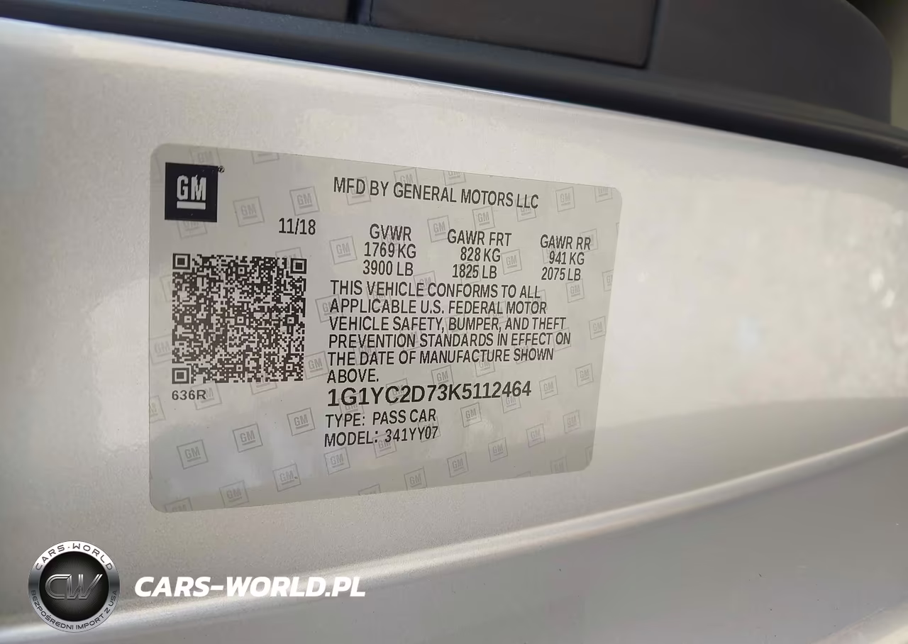 2019 Chevrolet Corvette Stingray VIN:1G1YC2D73K5112464 - 9