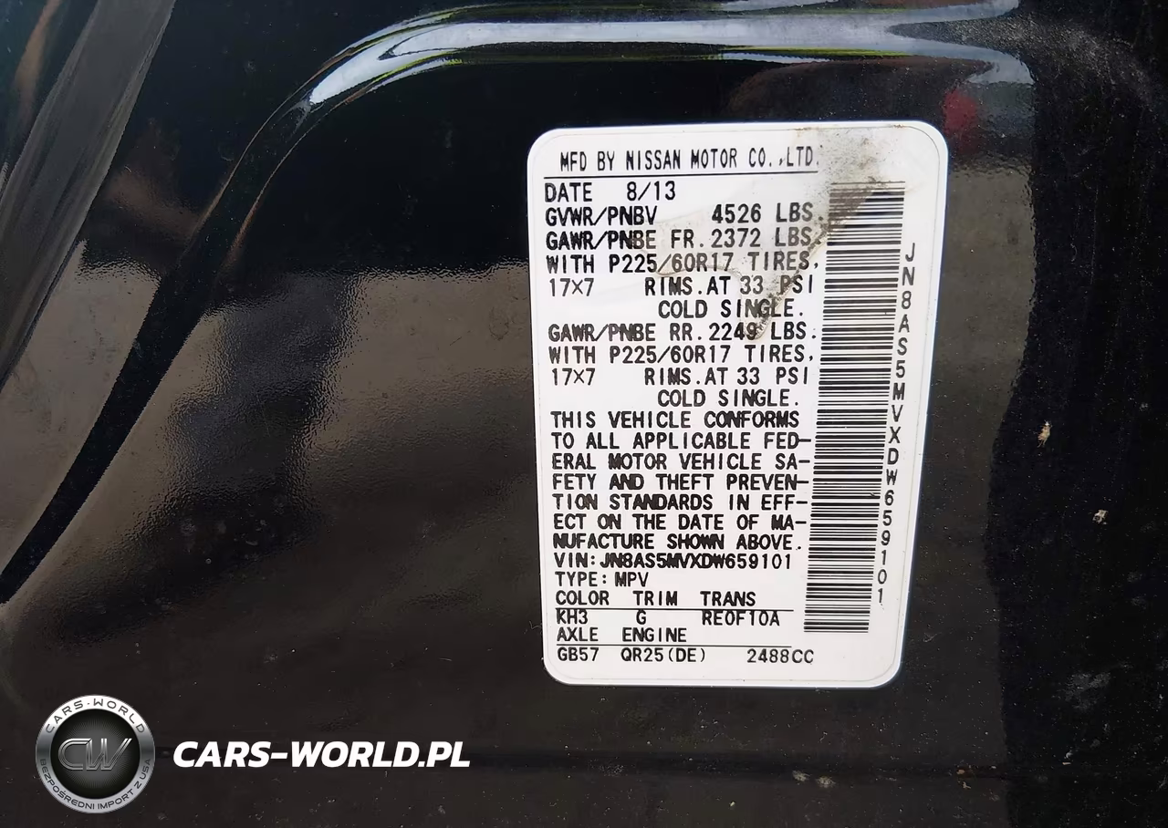 2013 Nissan Rogue Sv VIN:JN8AS5MVXDW659101 - 8
