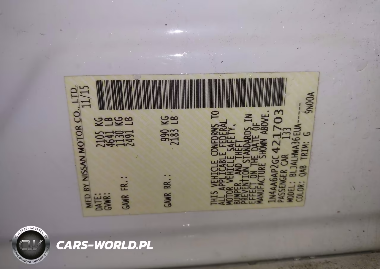 2016 Nissan Maxima 3.5 Platinum VIN:1N4AA6AP2GC421703 - 9