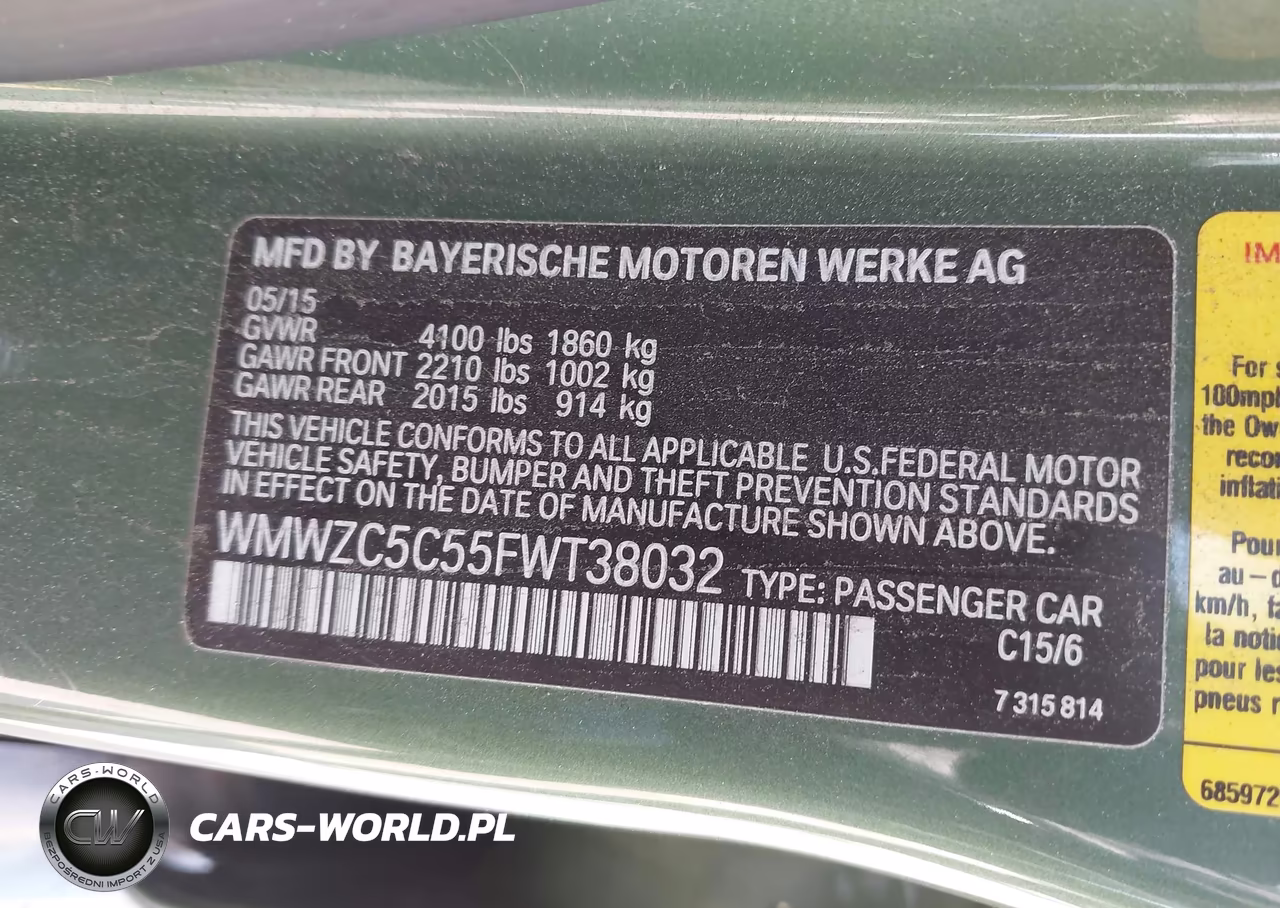 2015 Mini Countryman Cooper S VIN:WMWZC5C55FWT38032 - 9