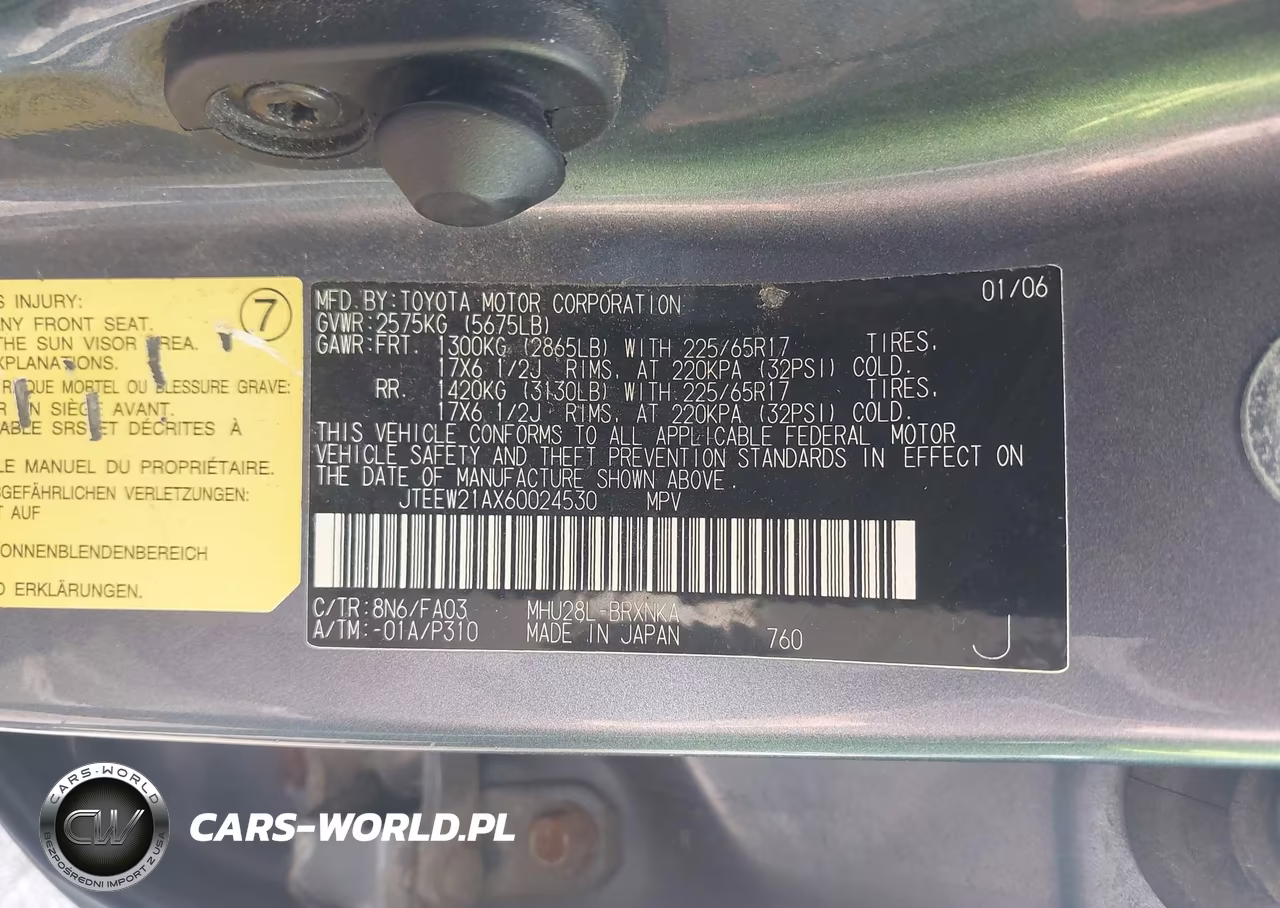 2006 Toyota Highlander Hybrid V6 VIN:JTEEW21AX60024530 - 9