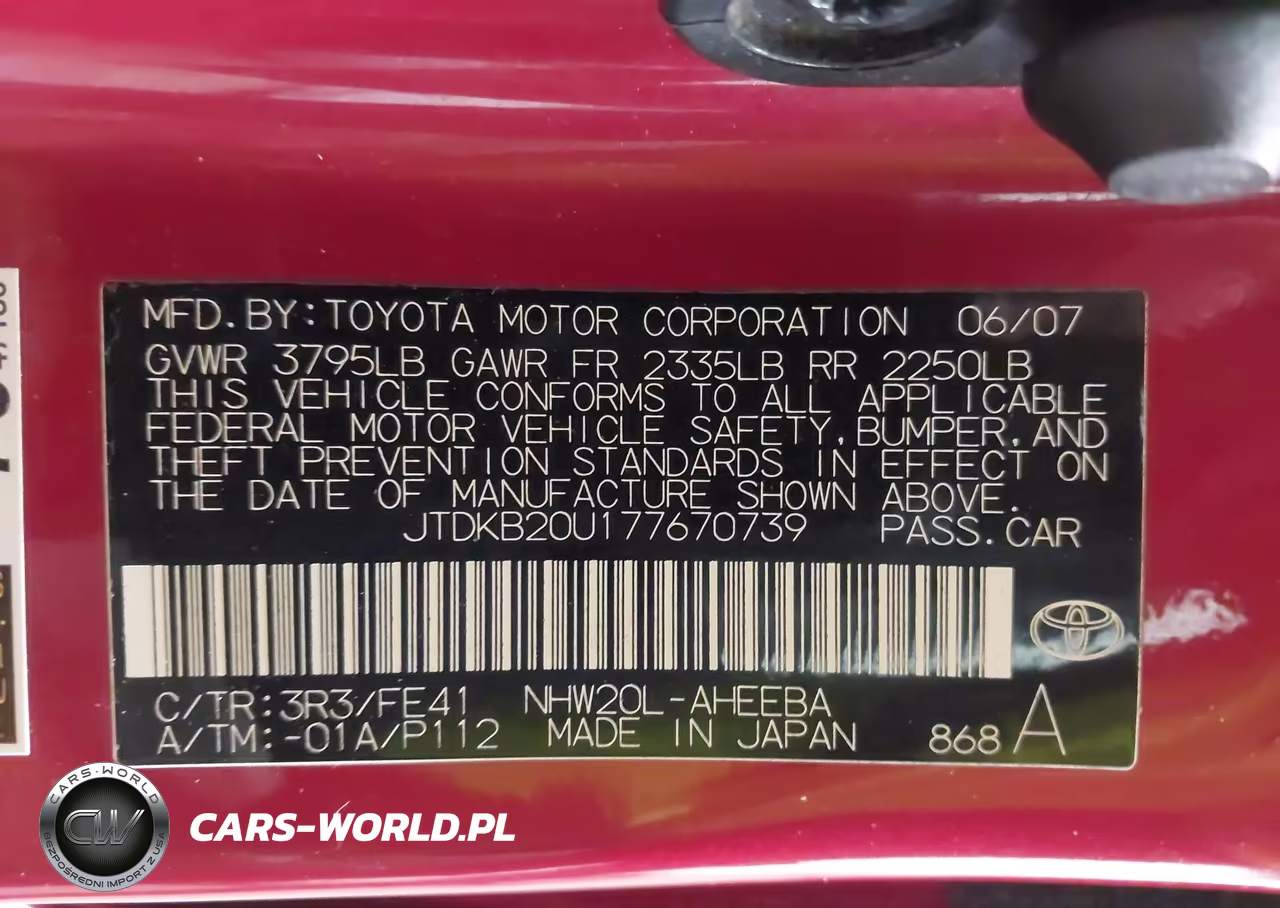 2007 Toyota Prius VIN:JTDKB20U177670739 - 9