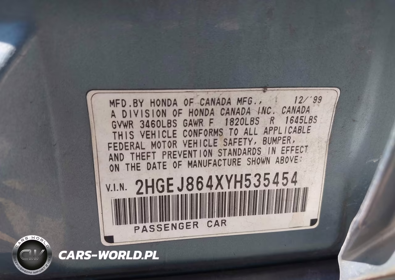 2000 Honda Civic Ex VIN:2HGEJ864XYH535454 - 9