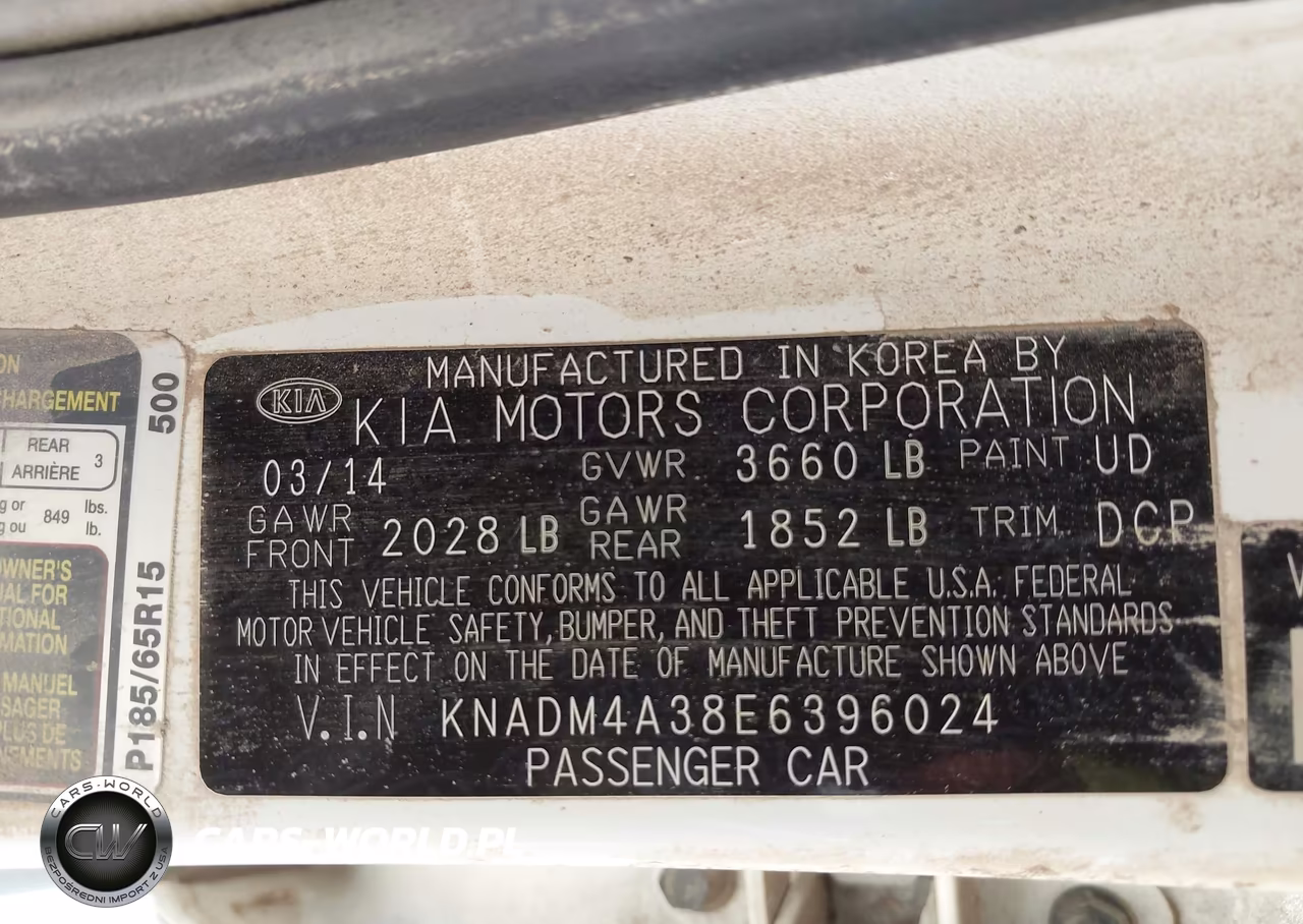 2014 Kia Rio Lx VIN:KNADM4A38E6396024 - 9