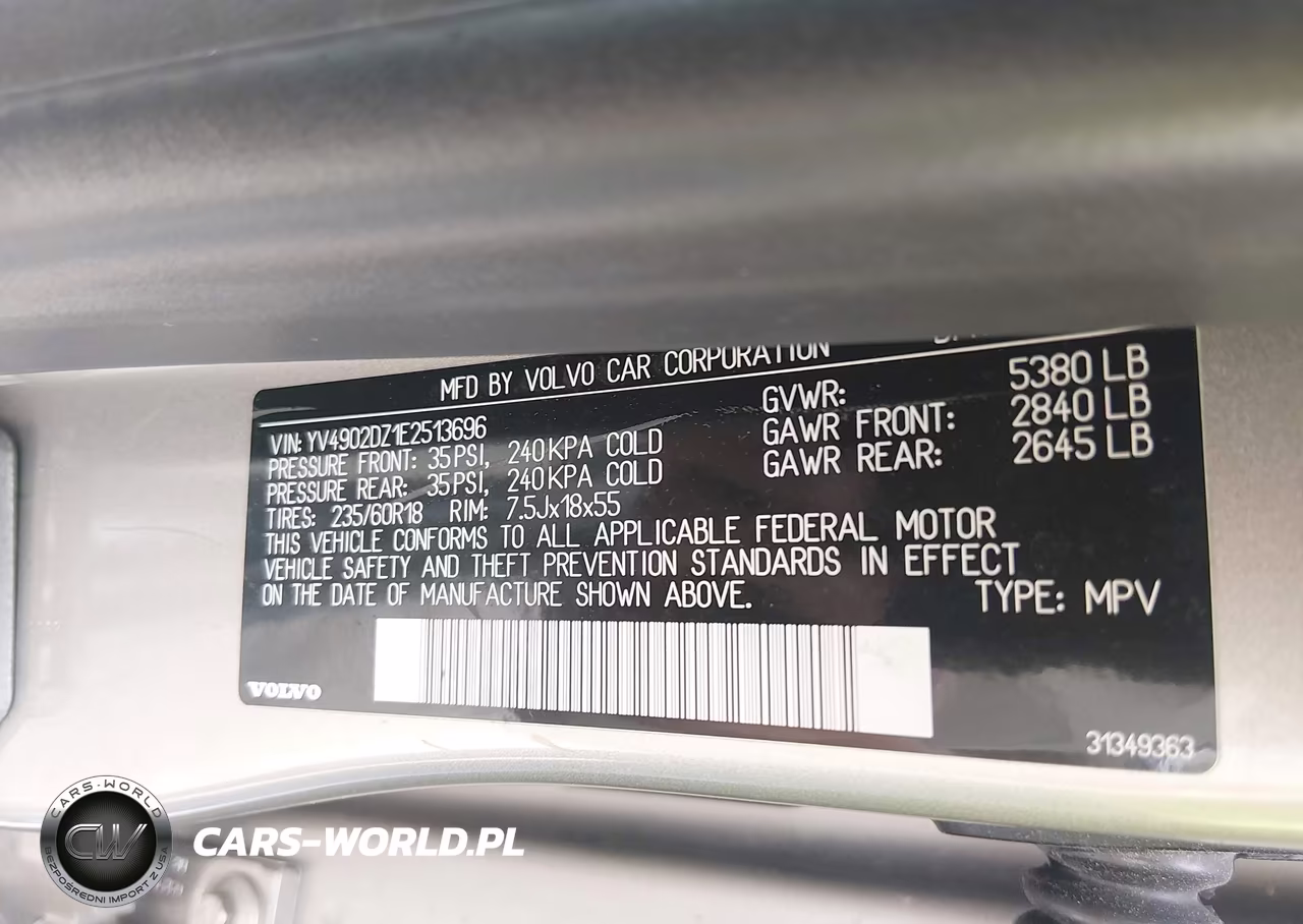 2014 Volvo Xc60 3.0L Premier Plus VIN:YV4902DZ1E2513696 - 9