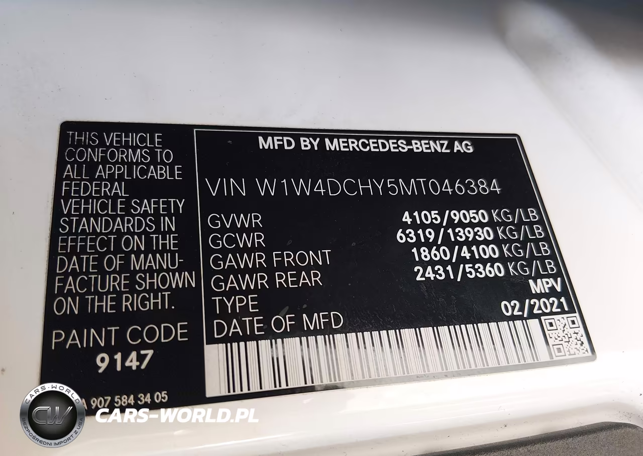 2021 Mercedes-Benz Sprinter 2500 High Roof I4 Diesel VIN:W1W4DCHY5MT046384 - 9