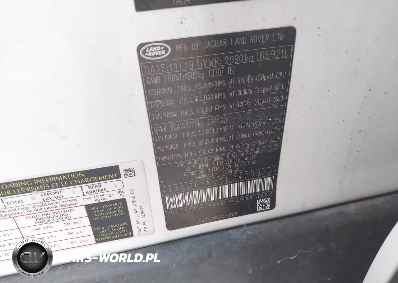 2020 Land Rover Discovery Se VIN:SALRG2RV5L2429973 - 9