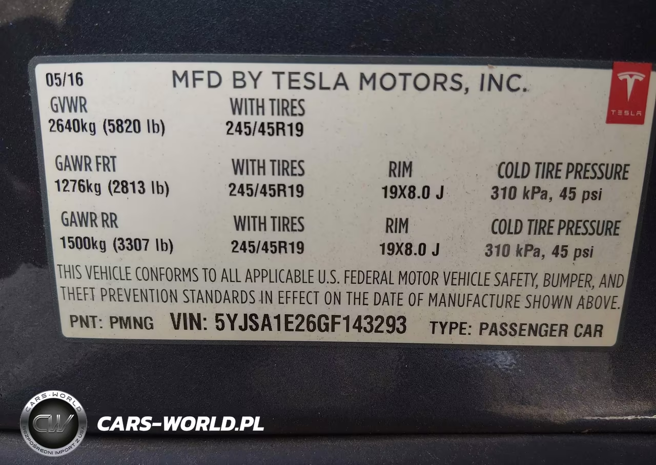 2016 Tesla Model S VIN:5YJSA1E26GF143293 - 9