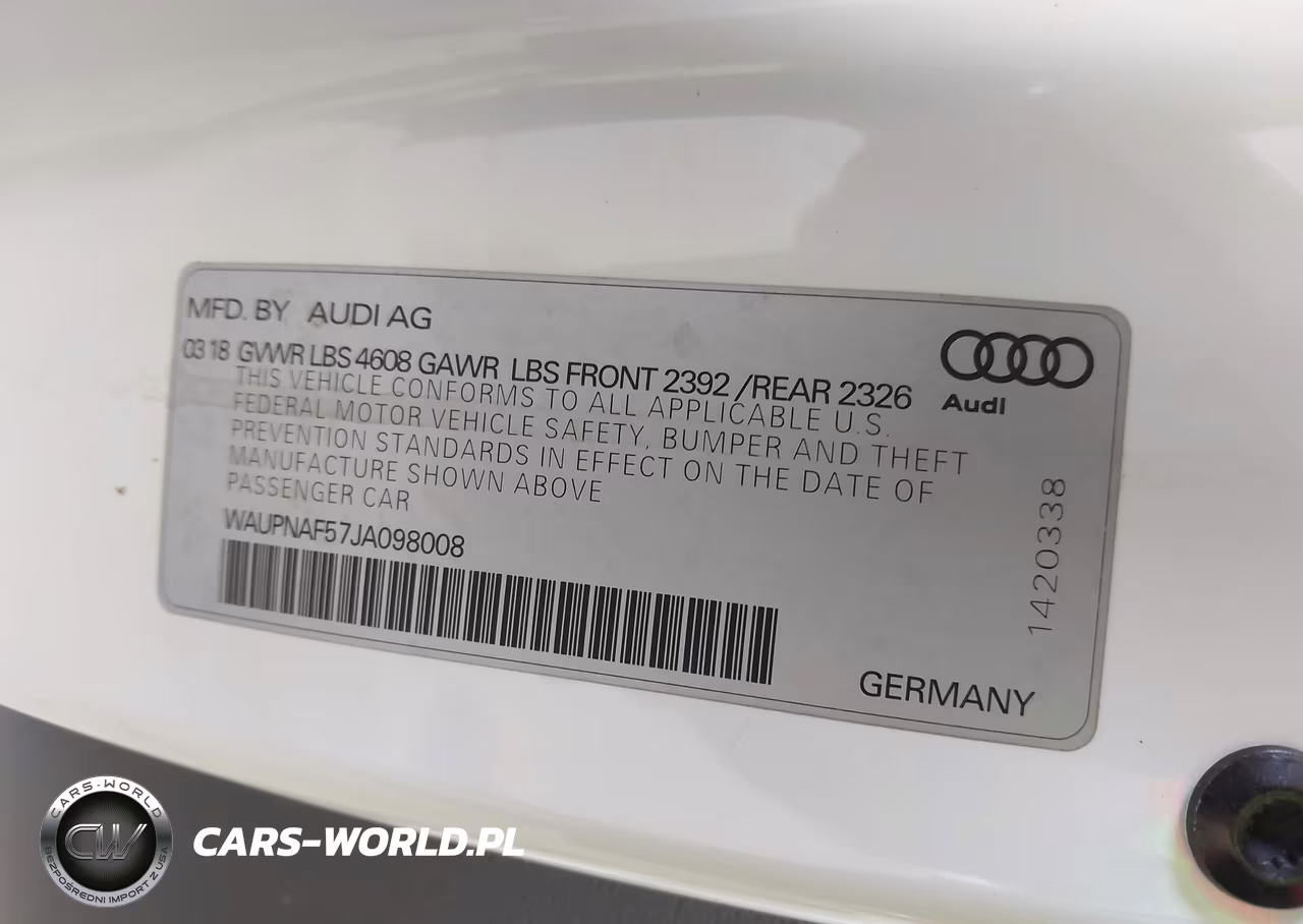 2018 Audi A5 2.0T Premium VIN:WAUPNAF57JA098008 - 9