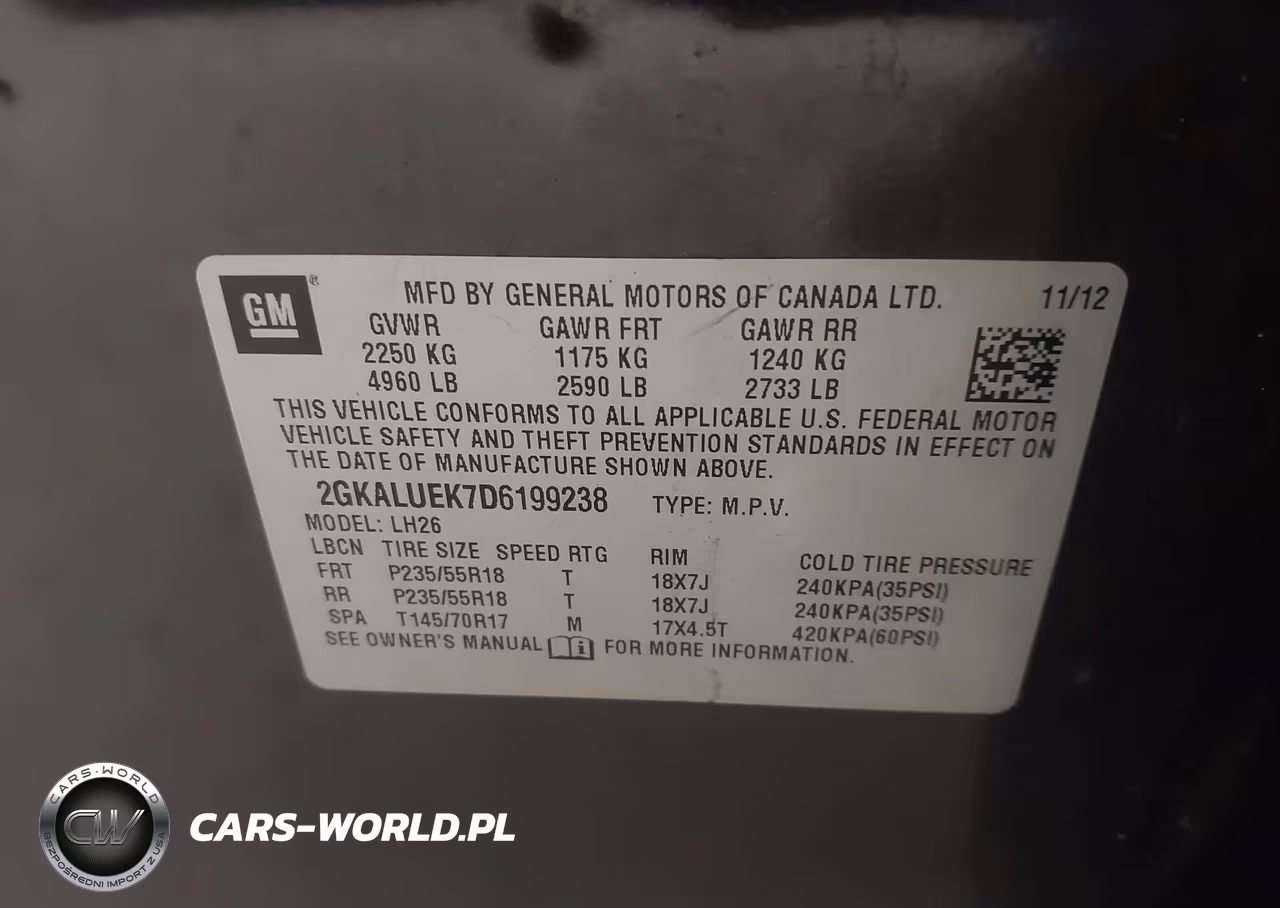 2013 GMC Terrain Slt-1 VIN:2GKALUEK7D6199238 - 9
