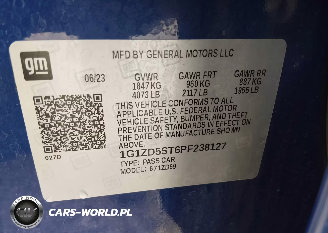 2023 Chevrolet Malibu Fwd 1Lt VIN:1G1ZD5ST6PF238127 - 9