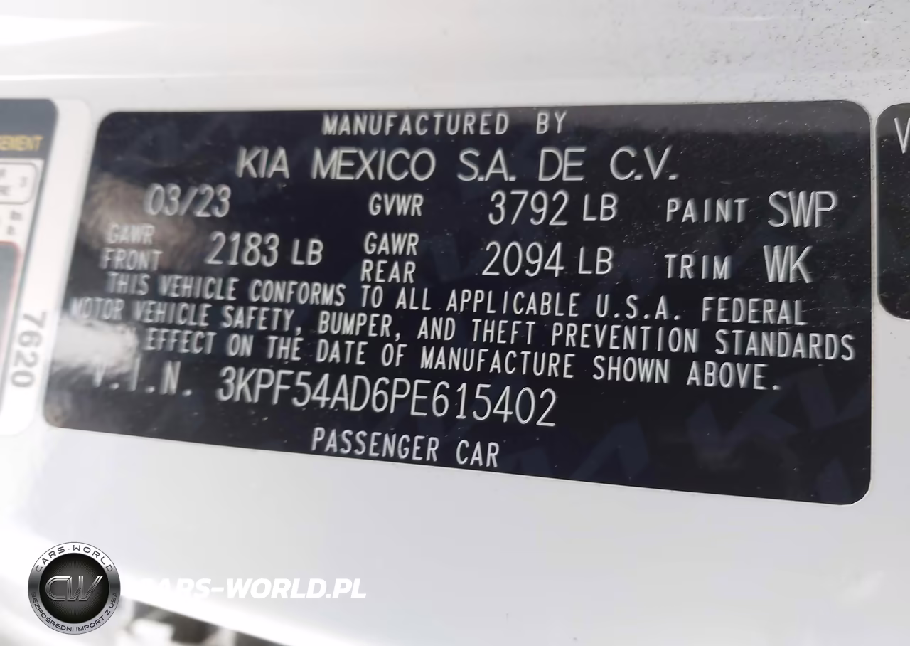 2023 Kia Forte Gt-Line VIN:3KPF54AD6PE615402 - 9