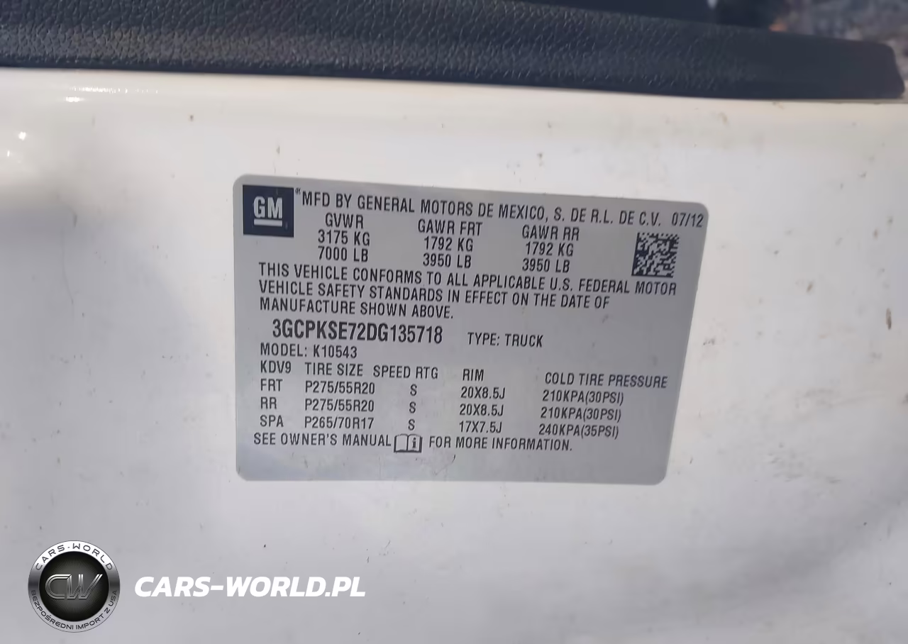 2013 Chevrolet Silverado 1500 Lt VIN:3GCPKSE72DG135718 - 9