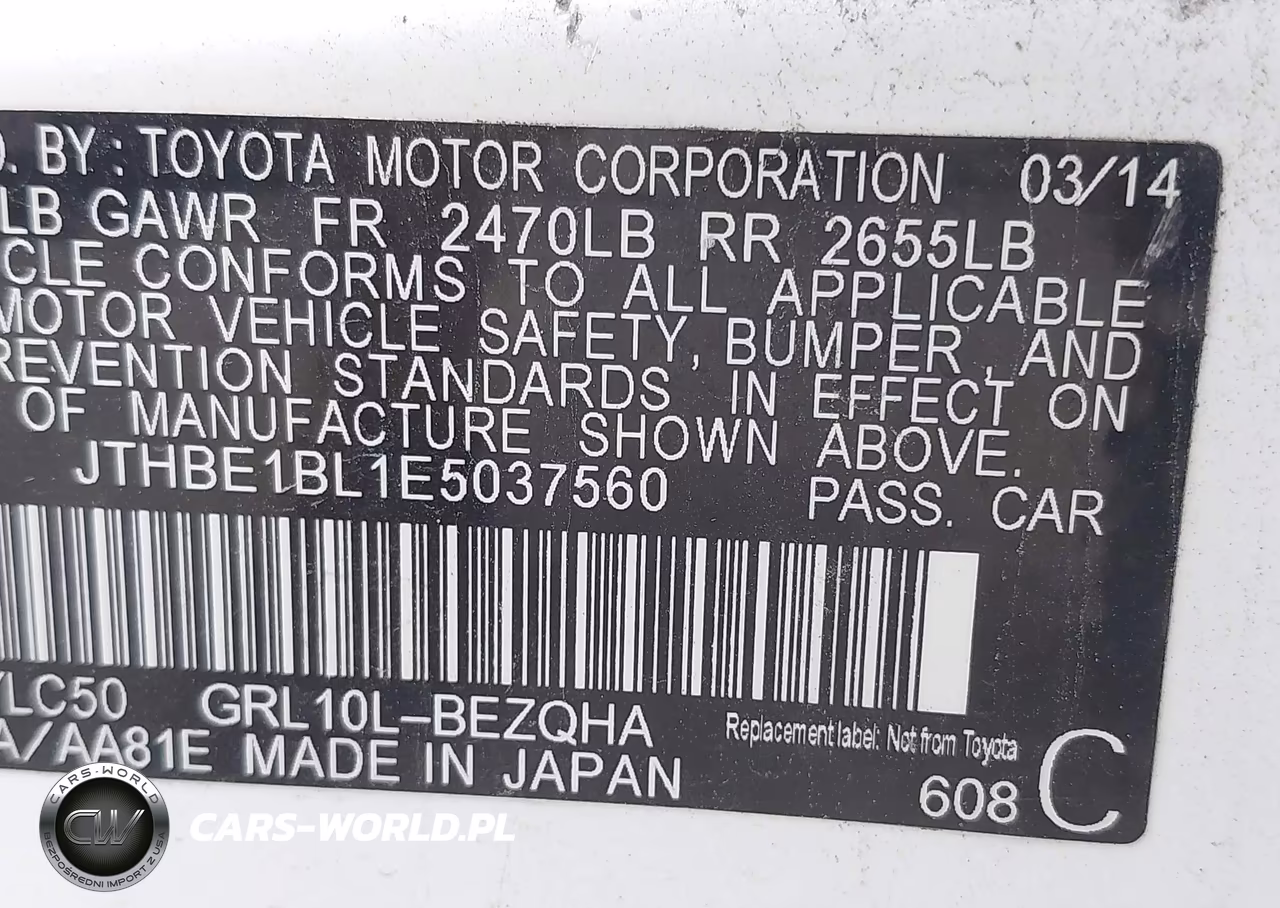 2014 Lexus Gs 350 VIN:JTHBE1BL1E5037560 - 9