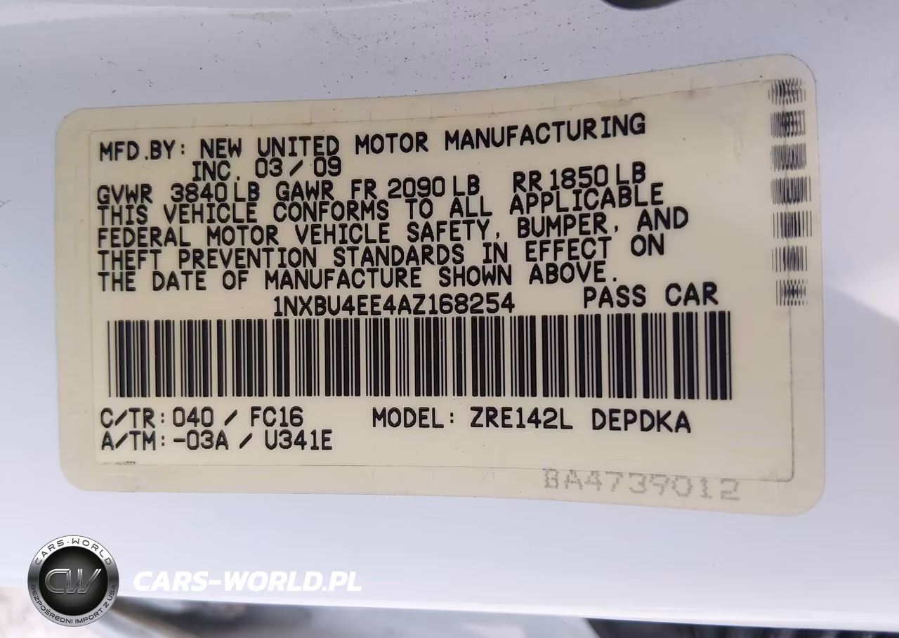 2010 Toyota Corolla Le VIN:1NXBU4EE4AZ168254 - 9