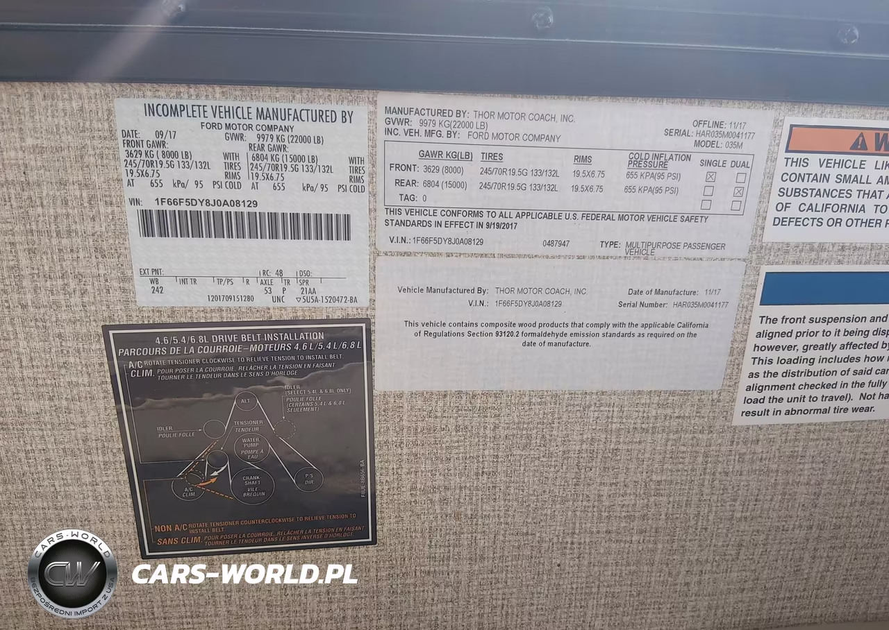 2018 Ford F53 VIN:1F66F5DY8J0A08129 - 9