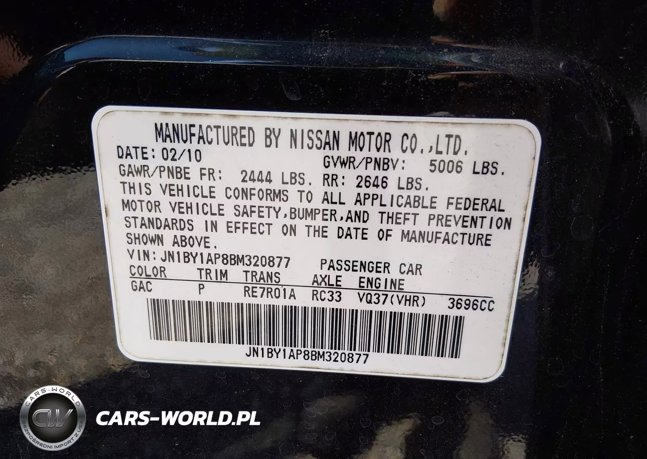2011 Infiniti M37 VIN:JN1BY1AP8BM320877 - 9