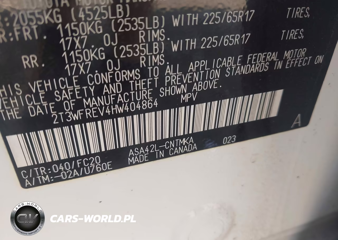 2017 Toyota Rav4 Xle VIN:2T3WFREV4HW404864 - 9